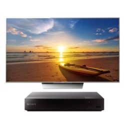 Sony KD55XD8577BU Silver - 55inch 4K Ultra HD TV  Smart  LED TV &  BDPS3700B Black - Smart Blu-Ray Player